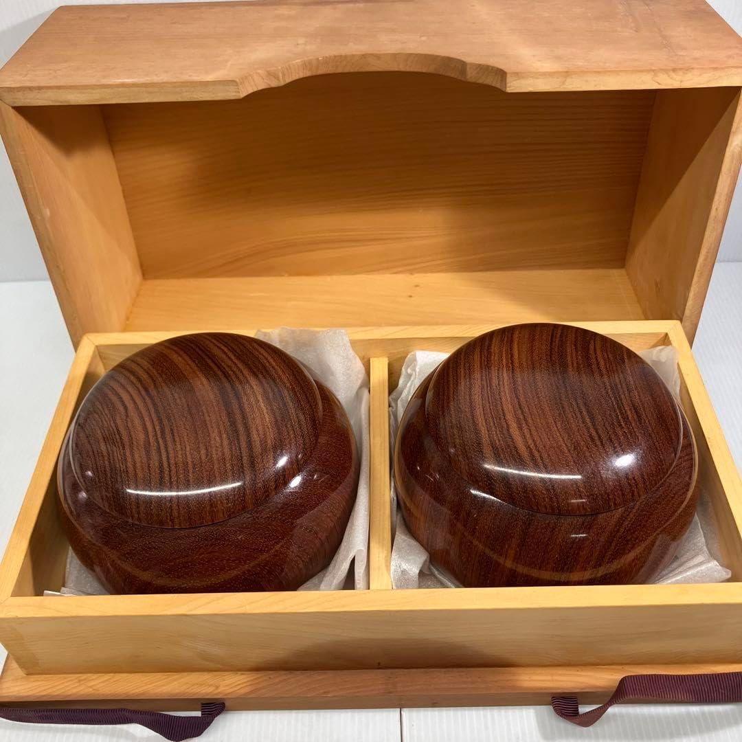 囲碁 高級碁石 高級碁石】囲碁 木製碁笥 蛤碁石 那智黒石 木箱付 Amazon